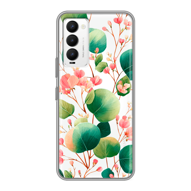 Силиконовый противоударный чехол на Tecno Camon 18 с принтом женский Силиконовый противоударный чехол на Tecno Camon 18 с принтом женский