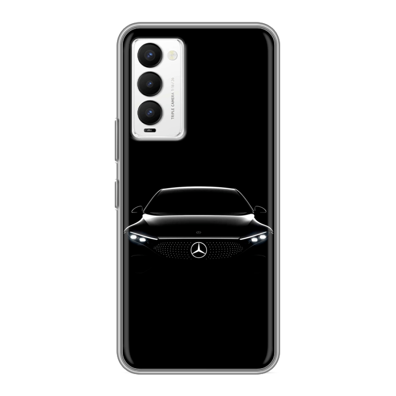 Силиконовый противоударный чехол на Tecno Camon 18 с принтом Mercedes Мерседес Силиконовый противоударный чехол на Tecno Camon 18 с принтом Mercedes Мерседес