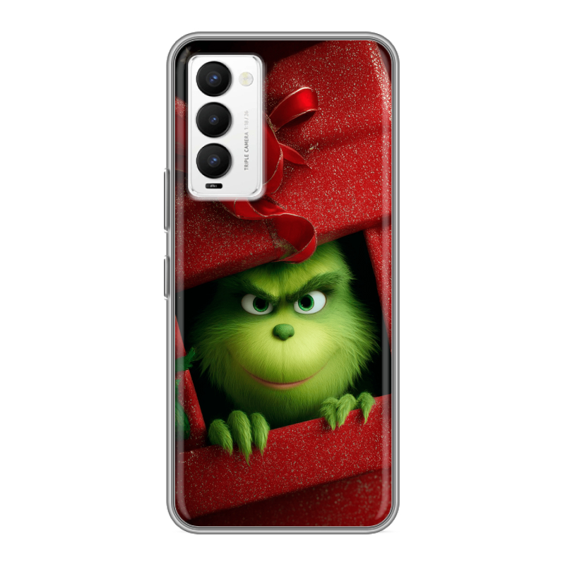 Силиконовый противоударный чехол на Tecno Camon 18 с принтом Новый год Силиконовый противоударный чехол на Tecno Camon 18 с принтом Новый год