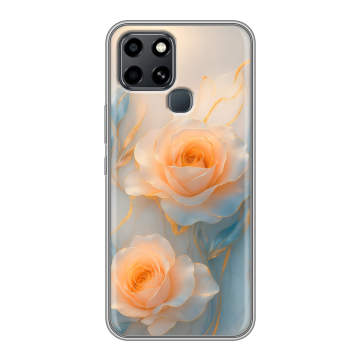 Силиконовый чехол на Infinix Smart 6 с принтом Женский
