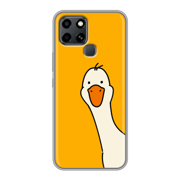 Силиконовый чехол на Infinix Smart 6 с принтом Утка