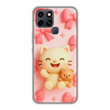 Силиконовый чехол на Infinix Smart 6 с принтом для девочек Силиконовый чехол на Infinix Smart 6 с принтом для девочек