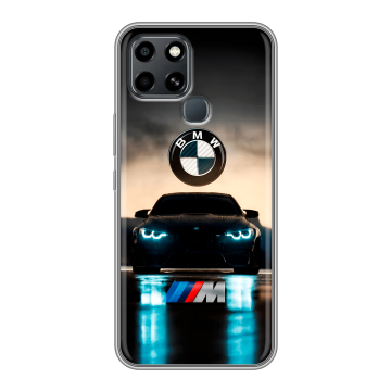 Силиконовый чехол на Infinix Smart 6 с принтом БМВ BMW Силиконовый чехол на Infinix Smart 6 с принтом БМВ BMW