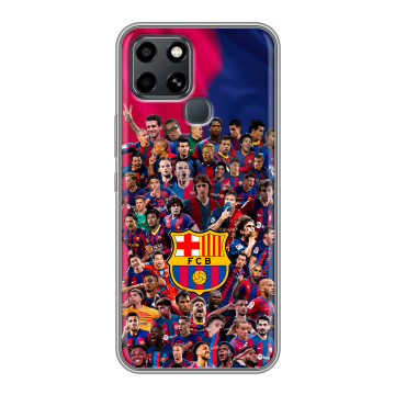 Силиконовый чехол на Infinix Smart 6 с принтом Барселона Barcelona