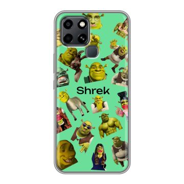 Силиконовый чехол на Infinix Smart 6 с принтом Шрек Shrek