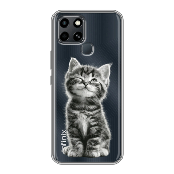 Силиконовый чехол на Infinix Smart 6 с принтом Котенок Силиконовый чехол на Infinix Smart 6 с принтом Котенок