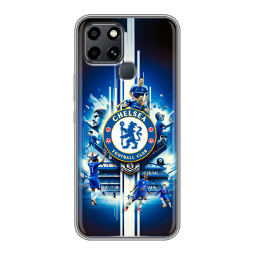 Силиконовый чехол на Infinix Smart 6 с принтом Chelsea Челси
