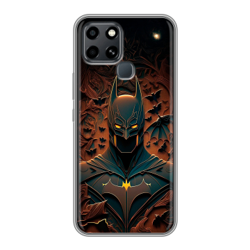 Силиконовый чехол на Infinix Smart 6 с принтом Batman Бэтмен