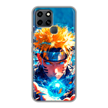 Силиконовый чехол на Infinix Smart 6 с принтом Аниме Наруто Naruto