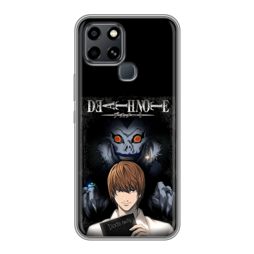 Силиконовый чехол на Infinix Smart 6 с принтом Death note Тетрадь смерти