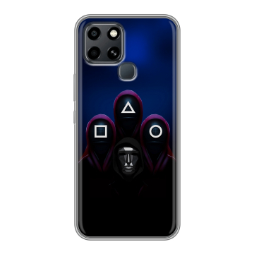 Силиконовый чехол на Infinix Smart 6 с принтом Игра Кальмара