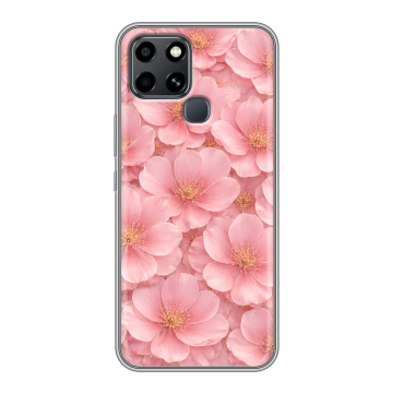 Силиконовый чехол на Infinix Smart 6 с принтом женский
