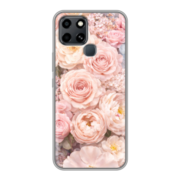 Силиконовый чехол на Infinix Smart 6 с принтом женский