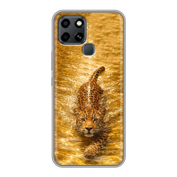 Силиконовый чехол на Infinix Smart 6 с принтом женский