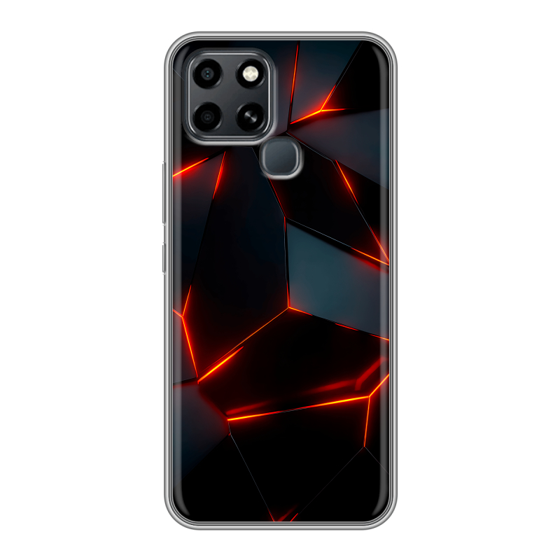 Силиконовый чехол на Infinix Smart 6 с принтом Яркие абстракции Силиконовый чехол на Infinix Smart 6 с принтом Яркие абстракции