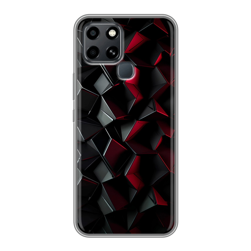 Силиконовый противоударный чехол на Infinix Smart 6 с принтом Абстракция Силиконовый противоударный чехол на Infinix Smart 6 с принтом Абстракция