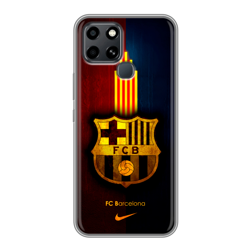 Силиконовый чехол на Infinix Smart 6 с принтом Барселона Barcelona Силиконовый чехол на Infinix Smart 6 с принтом Барселона Barcelona