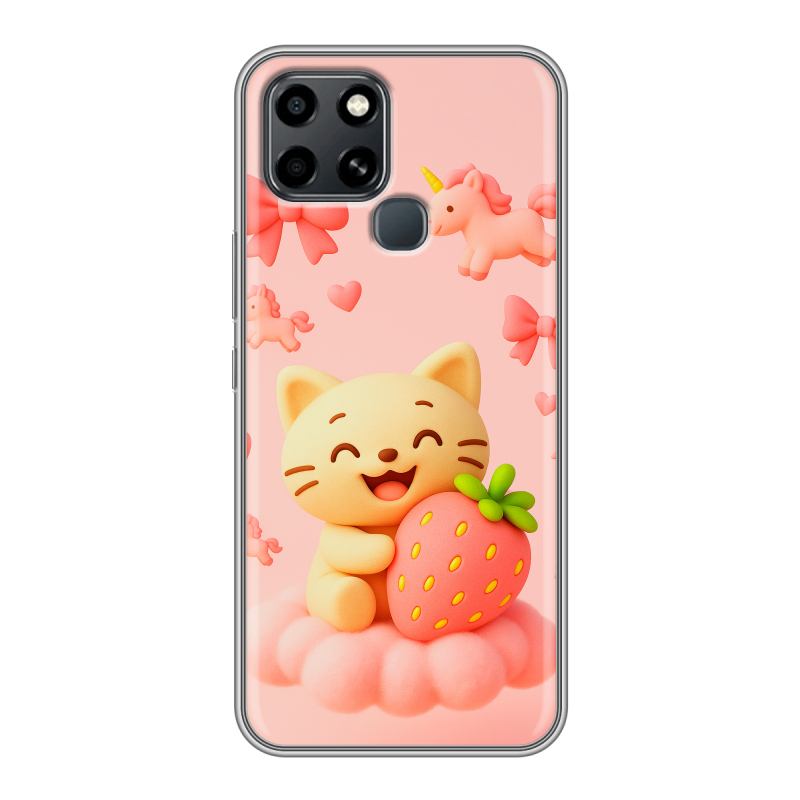 Силиконовый чехол на Infinix Smart 6 с принтом для девочек Силиконовый чехол на Infinix Smart 6 с принтом для девочек