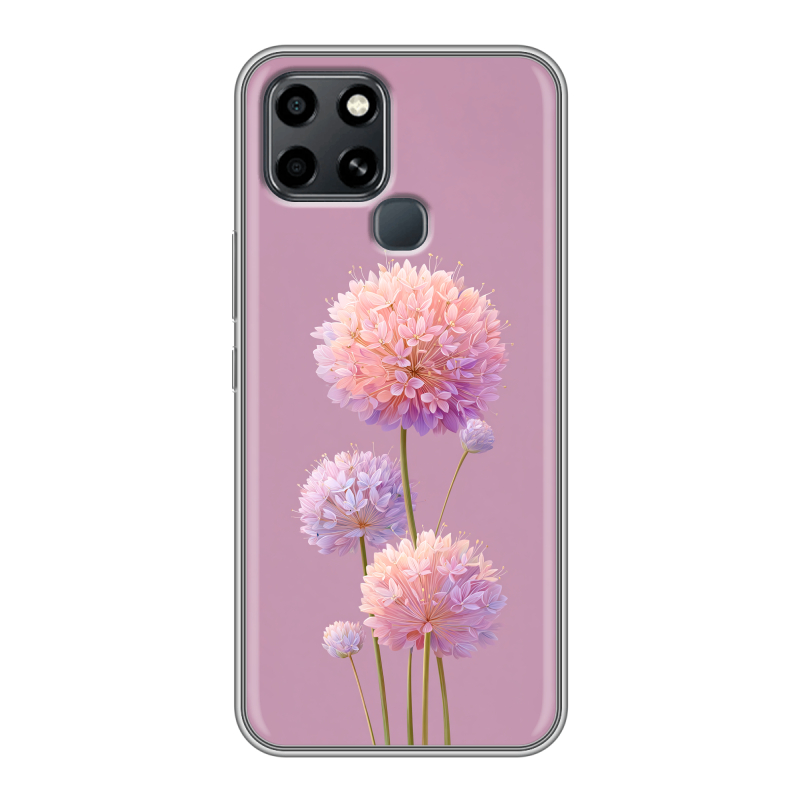 Силиконовый чехол на Infinix Smart 6 с принтом Цветы Силиконовый чехол на Infinix Smart 6 с принтом Цветы
