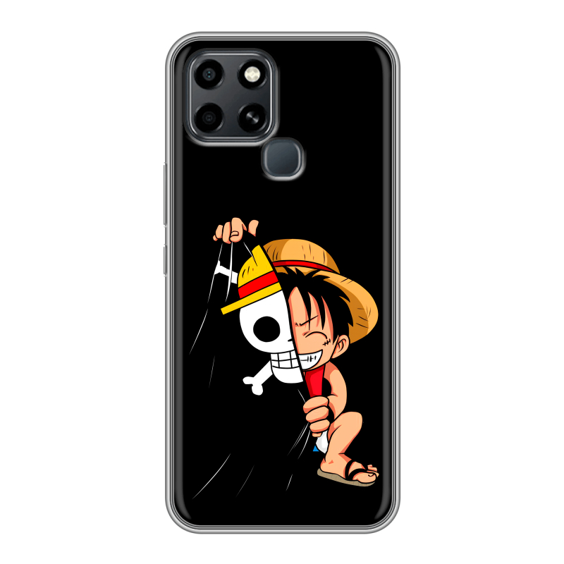 Силиконовый противоударный чехол на Infinix Smart 6 с принтом One Piece Ван Пис Силиконовый противоударный чехол на Infinix Smart 6 с принтом One Piece Ван Пис