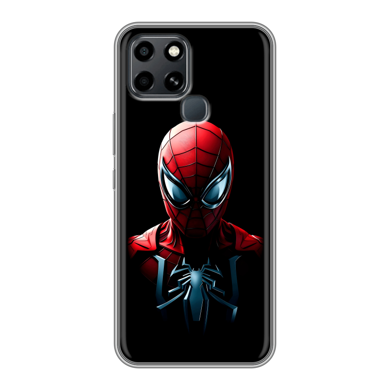 Силиконовый чехол на Infinix Smart 6 с принтом Spiderman Человек паук Силиконовый чехол на Infinix Smart 6 с принтом Spiderman Человек паук