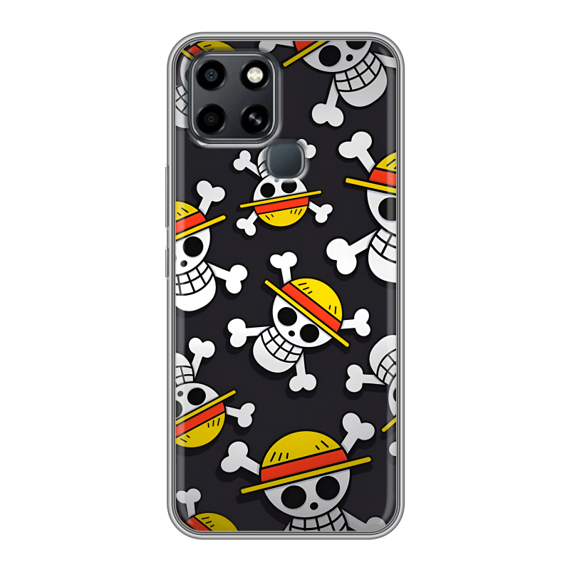 Силиконовый чехол на Infinix Smart 6 с принтом One Piece Ван Пис Силиконовый чехол на Infinix Smart 6 с принтом One Piece Ван Пис