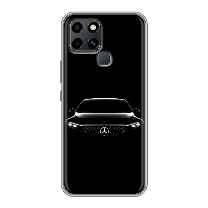 Силиконовый противоударный чехол на Infinix Smart 6 с принтом Mercedes Мерседес Силиконовый противоударный чехол на Infinix Smart 6 с принтом Mercedes Мерседес