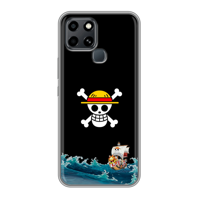 Силиконовый чехол на Infinix Smart 6 с принтом One Piece Ван Пис Силиконовый чехол на Infinix Smart 6 с принтом One Piece Ван Пис