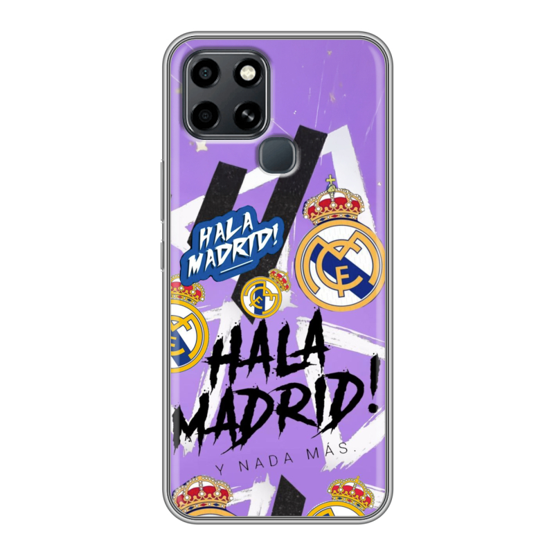 Силиконовый противоударный чехол на Infinix Smart 6 с принтом Real Madrid Реал Мадрид Силиконовый противоударный чехол на Infinix Smart 6 с принтом Real Madrid Реал Мадрид