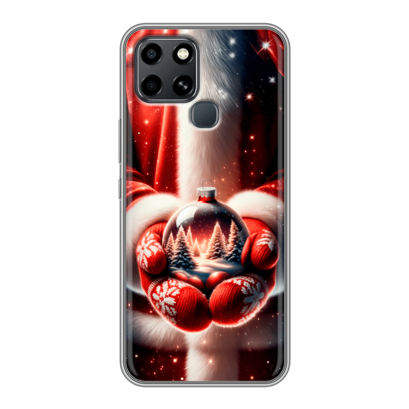Силиконовый чехол на Infinix Smart 6 с принтом Новый год Силиконовый чехол на Infinix Smart 6 с принтом Новый год