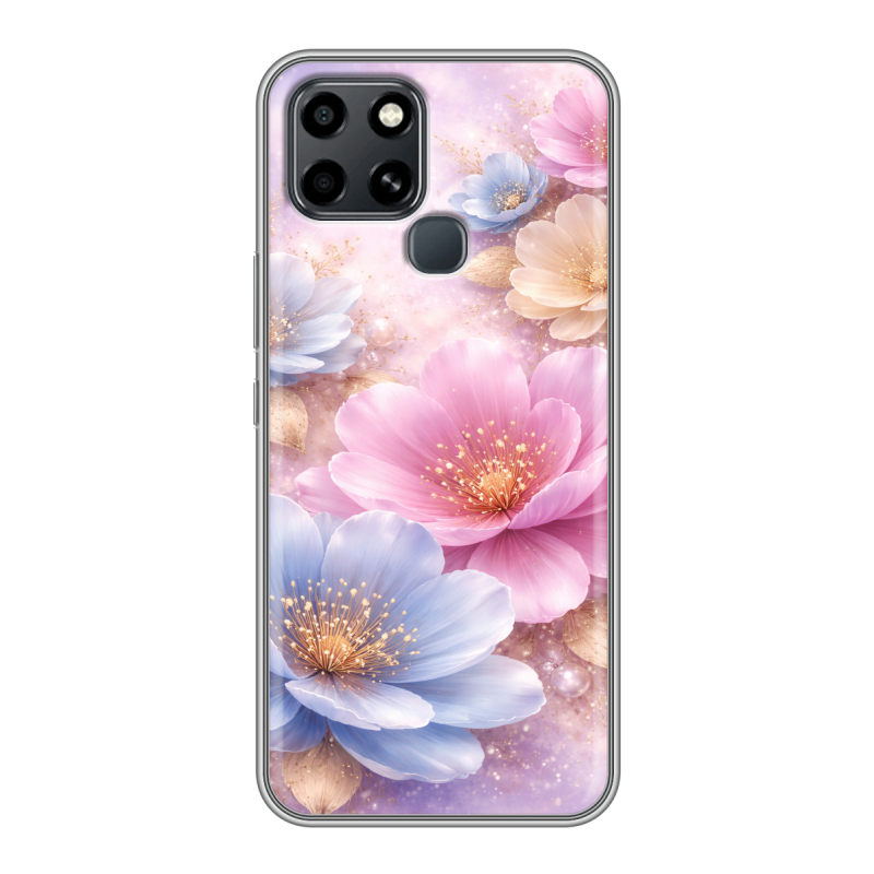 Силиконовый чехол на Infinix Smart 6 с принтом женский Силиконовый чехол на Infinix Smart 6 с принтом женский