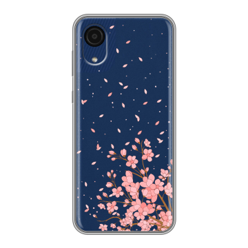 Силиконовый чехол на Samsung Galaxy A03 Core с принтом Ветка сакуры Силиконовый чехол на Samsung Galaxy A03 Core с принтом Ветка сакуры