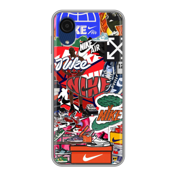 Силиконовый чехол на Samsung Galaxy A03 Core с принтом Найк Nike яркий Силиконовый чехол на Samsung Galaxy A03 Core с принтом Найк Nike яркий