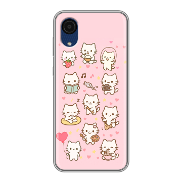 Силиконовый чехол на Samsung Galaxy A03 Core с принтом Hello Kitty Хелоу Кити Силиконовый чехол на Samsung Galaxy A03 Core с принтом Hello Kitty Хелоу Кити