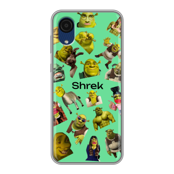Силиконовый чехол на Samsung Galaxy A03 Core с принтом Шрек Shrek Силиконовый чехол на Samsung Galaxy A03 Core с принтом Шрек Shrek
