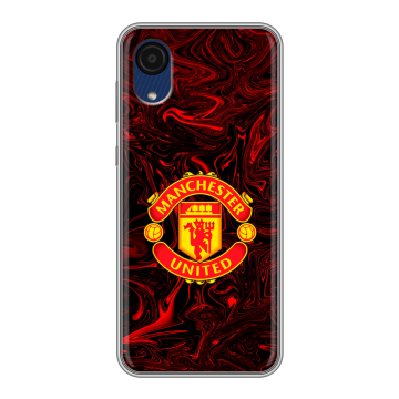 Силиконовый чехол на Samsung Galaxy A03 Core с принтом Manchester United Силиконовый чехол на Samsung Galaxy A03 Core с принтом Manchester United