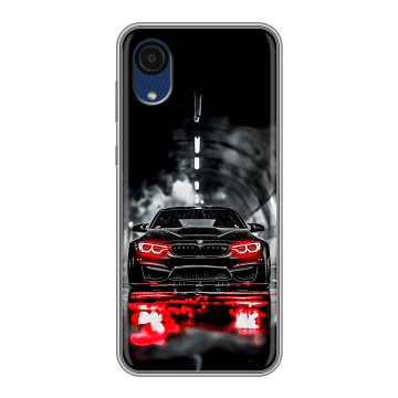Силиконовый чехол на Samsung Galaxy A03 Core с принтом BMW БМВ