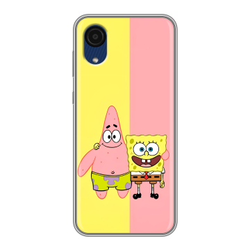 Силиконовый чехол на Samsung Galaxy A03 Core с принтом Спанч боб Спанчбоб Силиконовый чехол на Samsung Galaxy A03 Core с принтом Спанч боб Спанчбоб