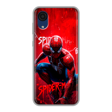Силиконовый чехол на Samsung Galaxy A03 Core с принтом Spiderman Человек паук