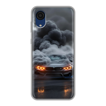 Силиконовый чехол на Samsung Galaxy A03 Core с принтом BMW БМВ