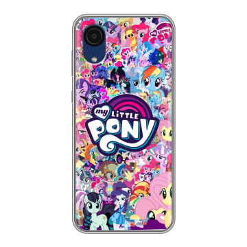 Силиконовый чехол на Samsung Galaxy A03 Core с принтом My little pony Дружба чудо Силиконовый чехол на Samsung Galaxy A03 Core с принтом My little pony Дружба чудо