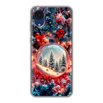 Силиконовый чехол на Samsung Galaxy A03 Core с принтом Новый год Силиконовый чехол на Samsung Galaxy A03 Core с принтом Новый год