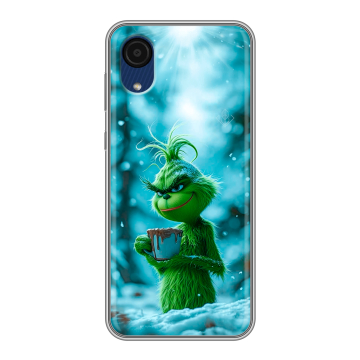 Силиконовый чехол на Samsung Galaxy A03 Core с принтом Новый год гринч Силиконовый чехол на Samsung Galaxy A03 Core с принтом Новый год гринч