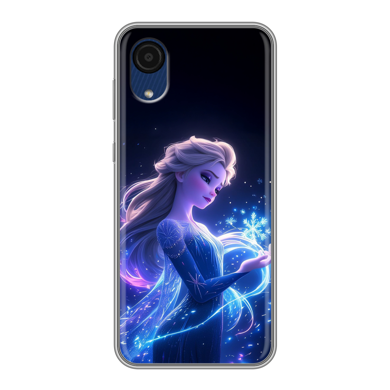 Силиконовый противоударный чехол на Samsung Galaxy A03 Core с принтом Холодное сердце Frozen Силиконовый противоударный чехол на Samsung Galaxy A03 Core с принтом Холодное сердце Frozen