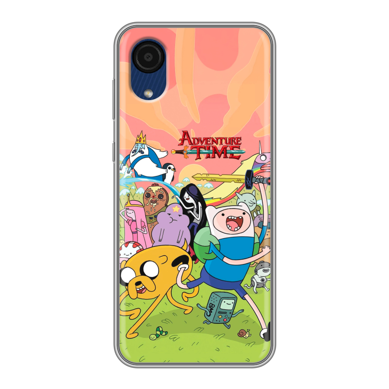 Силиконовый чехол на Samsung Galaxy A03 Core с принтом Adventure time Время приключений Силиконовый чехол на Samsung Galaxy A03 Core с принтом Adventure time Время приключений