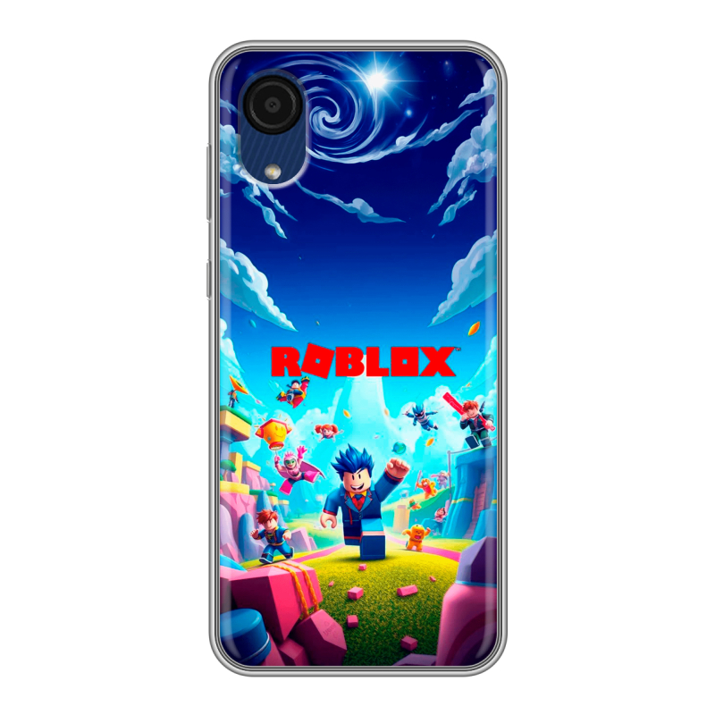 Силиконовый чехол на Samsung Galaxy A03 Core с принтом Roblox Роблокс Силиконовый чехол на Samsung Galaxy A03 Core с принтом Roblox Роблокс