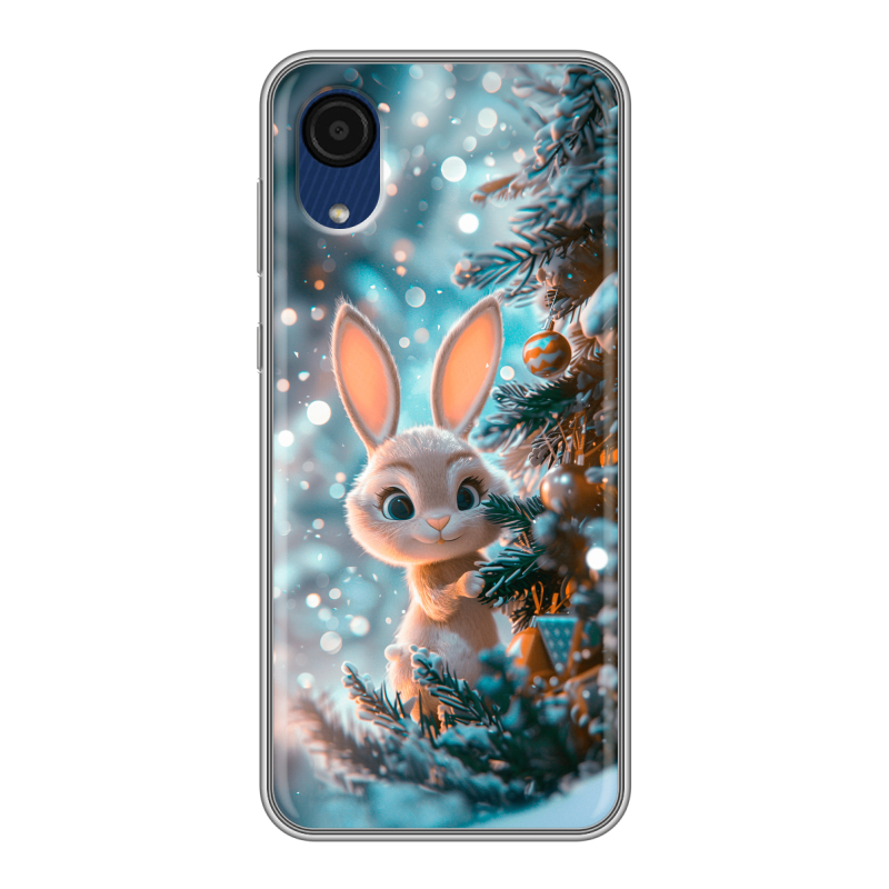 Силиконовый чехол на Samsung Galaxy A03 Core с принтом Новый год Силиконовый чехол на Samsung Galaxy A03 Core с принтом Новый год