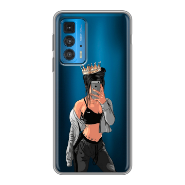 Силиконовый чехол на Motorola Edge 20 с принтом Женские принты Силиконовый чехол на Motorola Edge 20 с принтом Женские принты