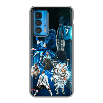 Силиконовый чехол на Motorola Edge 20 с принтом Реал Роналдо Силиконовый чехол на Motorola Edge 20 с принтом Реал Роналдо