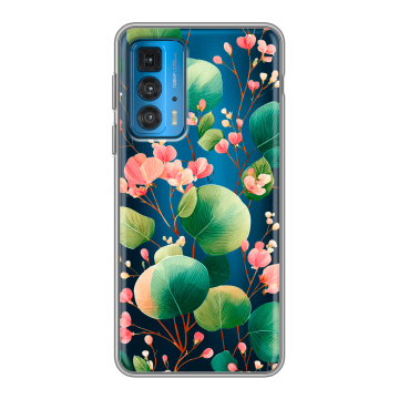 Силиконовый чехол на Motorola Edge 20 с принтом женский